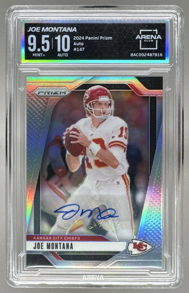 Panini Joe Montana Autographed Football Sports Trading Cards