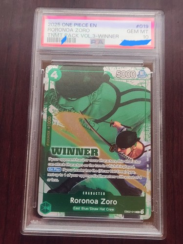 Roronoa Zoro (Winner Pack 2025 Vol. 3) graded PSA 10 for sale on eBay