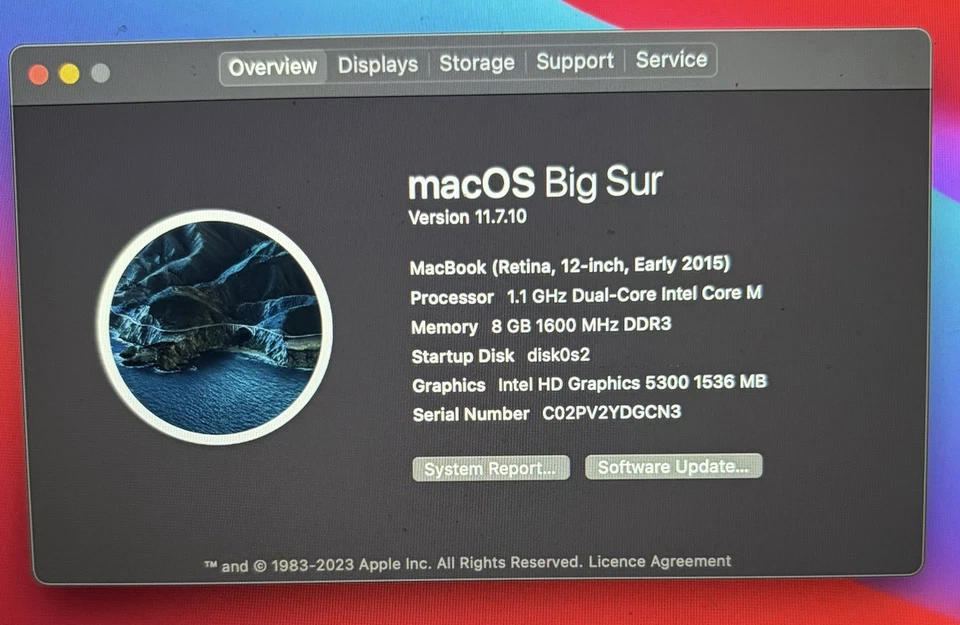 Apple MacBook Retina 12-inch Early 2015 1.1 GHz Intel Core M, 8GB RAM, 256GB - Image 3 of 4