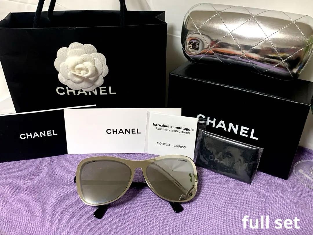 CHANEL 2-Way Sunglasses Set with Full Accessories