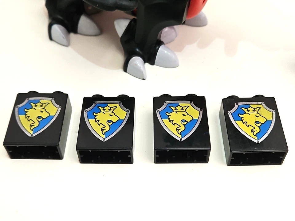 Lego DUPLO Black Dragon & Castle Parts Lot Knight Minifigure Parapets Ramparts - Image 2 of 4