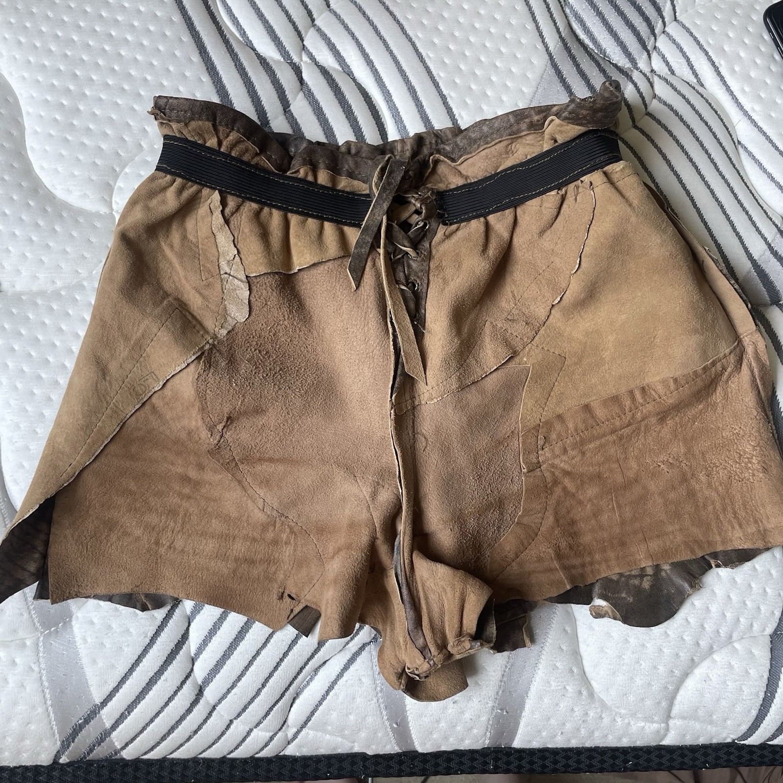 HELL FOR LEATHER Handmade Patchwork Leather Lace … - image 18