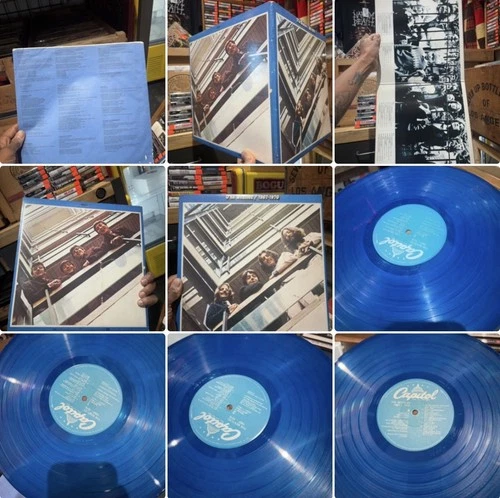 The Beatles Blue Album 2LP 1976 pressing on Blue Vinyl