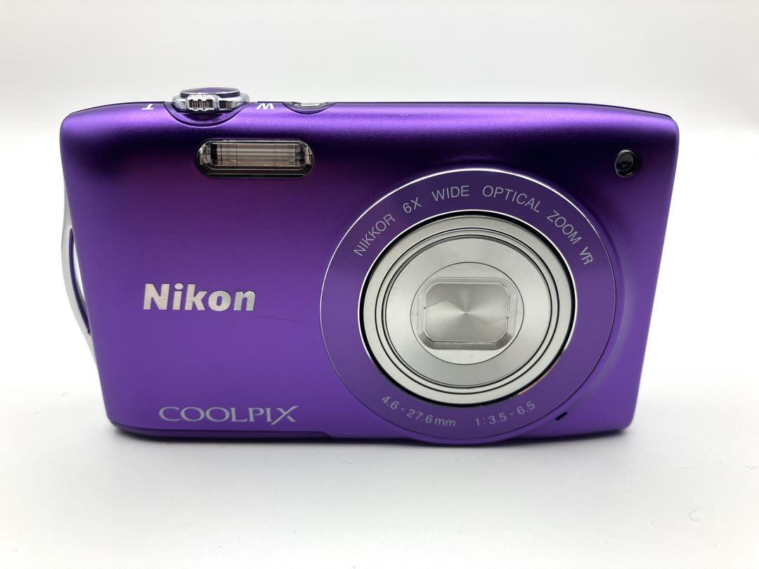 Nikon Coolpix S3300 Purple 6X Light Zoom