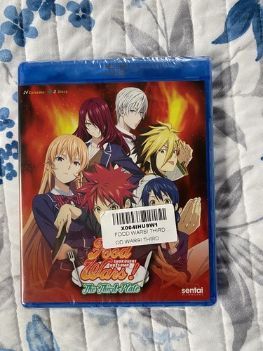 Food Wars! Third Plate (Blu-ray, 3-Disc Set, 2020) NEU
