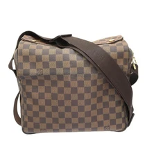 Louis Vuitton Naviglio Shoulder Bag N45255 Damier Ebene Brown PVC #KN1227