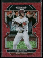 2022 Panini Prizm Draft Picks #PDP206 Kody Huff Rc Rookie Red Mojo