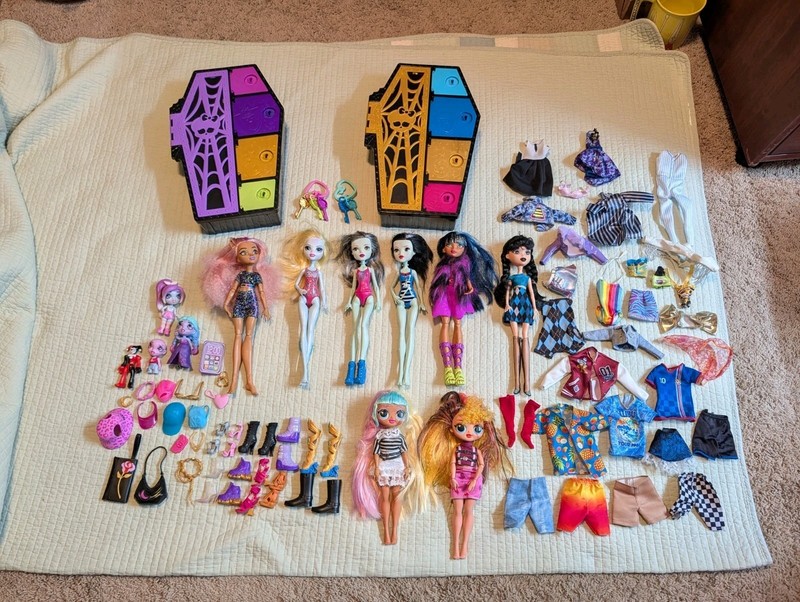Large Doll Lot Monster High LOL Surprise & More-Dolls,Clothing, Shoes, More