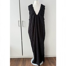 Free People Agatha Midi Dress Size S Small Black Casual Shapeless
