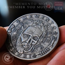 Memento Mori Coin EDC Reminder Coins Stoic Coin EDC Worry Medallion