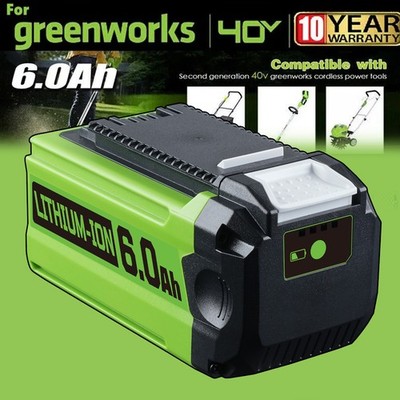 29462 6,0-Ah-Batterie G-MAX 40V Lithium-Batterie 29472 29252 2020 für Greenworks