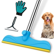 3 in 1 Carpet Rake for Pet Hair Removal, 60  Adjustable Long Handle Pet Hair ...