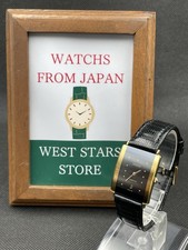 [Excellent] Vintage Rado Florence 160.3605.2N Gold Black Men's Quartz Watch