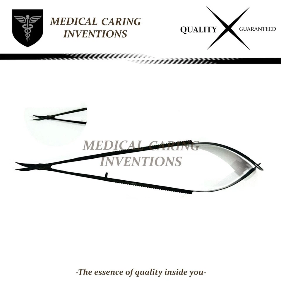 18cm Kamiyama Type Micro Scissors Plasma Coated For Neurosurgery Straight Handle - Image 2 of 3