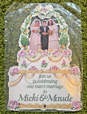 Vintage Micki & Maude Movie Video Store Hanging Display Ad