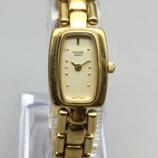 Vintage Pulsar Watch Womens 17mm Rectangular V400-X008 Bracelet New Battery