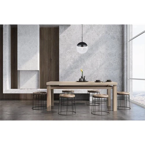 Living District Eclipse 1-Light Glass & Metal Pendant in Black/Clear - Picture 1 of 5