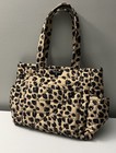 TWELVElittle Beige Quilted Leopard Carry Love Tote Diaper Bag w/Pad NEW!