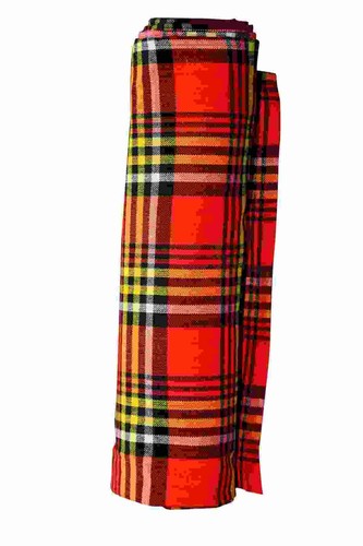 African Masai Maasai Shuka Blanket Shawl Scarf Sarong Kimono 59x79" Kenya Red - Picture 4 of 5