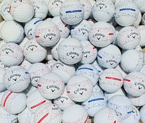 50 CALLAWAY SUPERSOFT SPLATTER 360 GOLF BALLS AAAA - AAAAA FREE SHIPPING