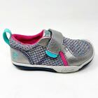 Plae Ty Hematite Silver Baby Girls Toddler Laceless Sneakers 102340 009