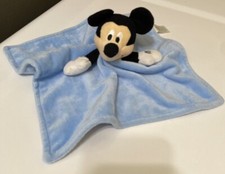 Disney Baby Mickey Mouse Security Blanket Blankee Lovie Lovey Snuggie 11" Blue