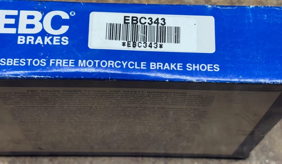 Sapatos de freio EBC Honda Magna Foreman Fourtrax Shadow Phantom Spirit Aero TRX 500 - Imagem 3 de 4