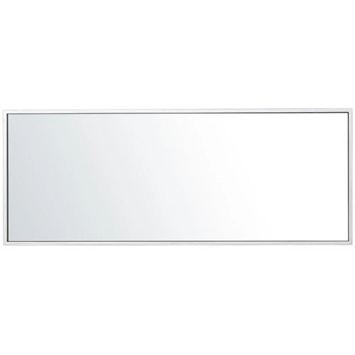 Elegant Decor Eternity 36" x 14" Contemporary Metal Frame Mirror in Silver - Picture 4 of 9