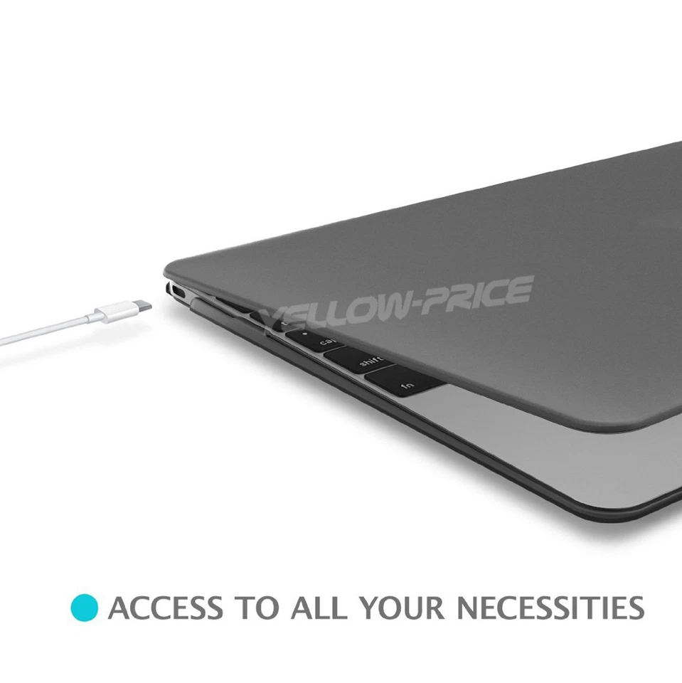 Funda rígida negra mate para NUEVO Macbook Air Pro Retina 16" 13" 14" pulgadas M4 Foto 4 de 4