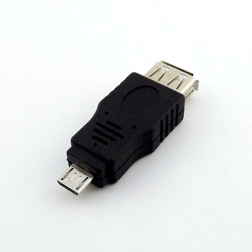 10pcs USB 2.0 A Female Jack to Micro-B 5 Pin Male Plug OTG Adapter Connector F/M - Image 4 of 4