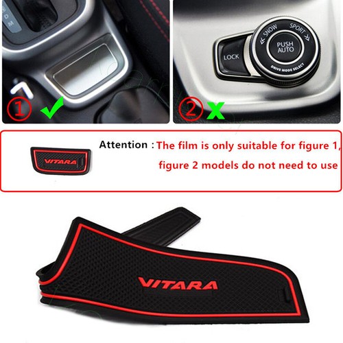 17Pcs Car Interior Gate Slot Mat Cup Holder Rubber Mat For VITARA 2016 Blue - Picture 6 of 10