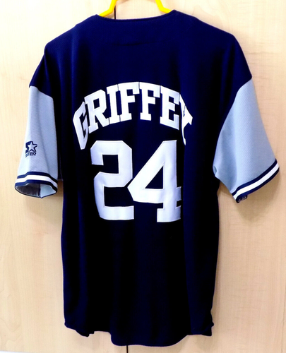 KEN GRIFFEY JR HOF Starter MLB Blue Mariners Jersey #24 Size XL New with Tags - Picture 7 of 11