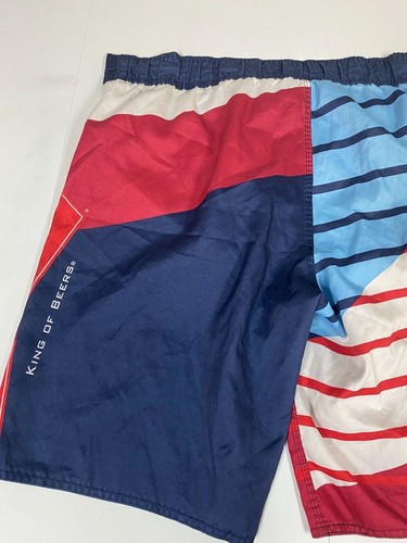 Budweiser Mens Swimming Trunks 36 red blue Kings of beer - Picture 7 of 11