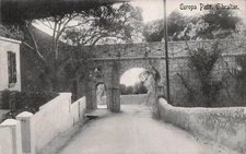 Rock of Gibraltar Rosia Bay British Colony Naval Base Harbor Vtg Postcard H29