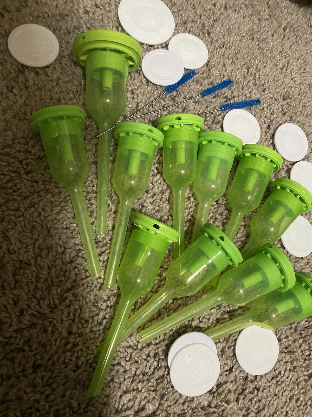 dr browns bottle parts 11 Green, 3 Blue And 10 White