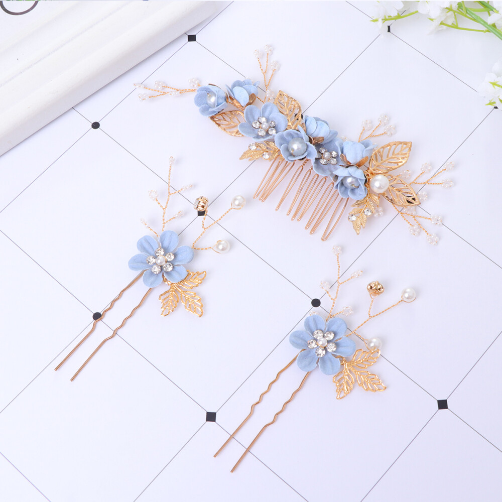 3 Pcs Flower Girl Hair Accessories Flowergirl Accessory Comb eBay
