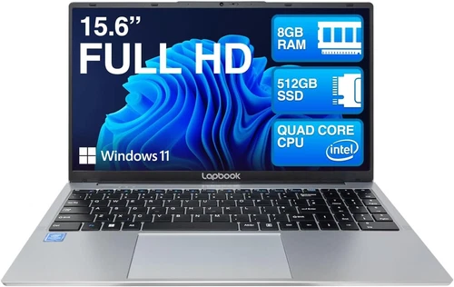 Fusion5 15.6" S15 N2 512 Windows 11 Laptop Intel Celeron J4125 CPU, 8GB RAM, 512
