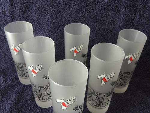 6 collectible glasses 7up beautiful opal - Picture 4 of 8