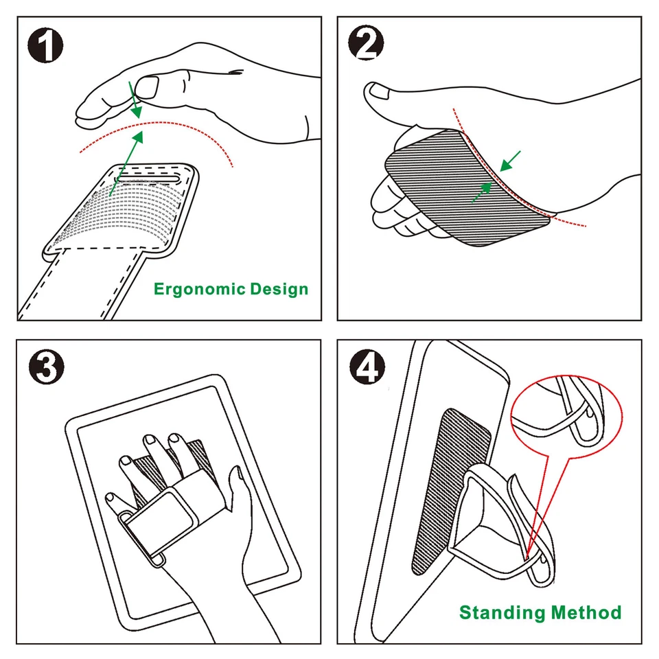 Detachable Hand Strap Universal Holder for Smartphones,Tablets Pro 12.9,Air,Mini - Image 3 of 4