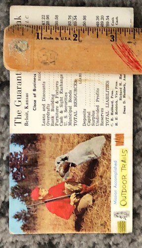1961 Calendar Blotter September Vintage Original Bank Advertising Promo Old - Picture 4 of 4