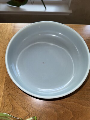 Bauer Pottery Bowl 8.5” Gray Pasta Salad Serving Bowl No Chips Or