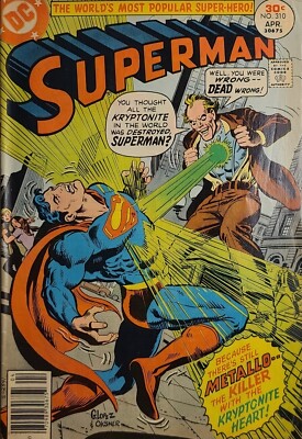 Superman #310 DC Pub April 1977 The Man With The Kryptonite