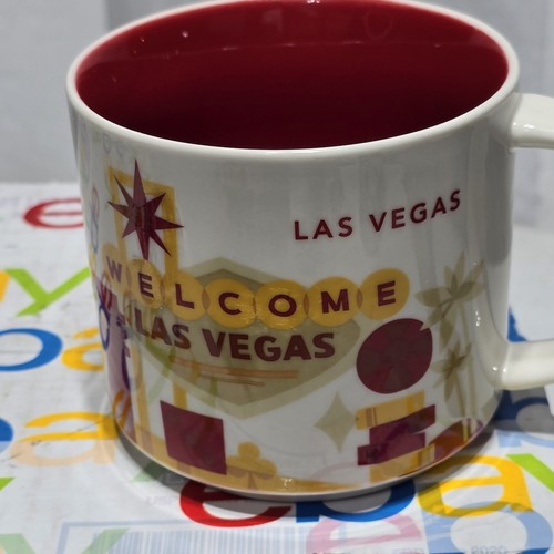 Starbucks Coffee Mug Las Vegas You Are Here Collection Mug 2017 14 oz Cup - Picture 7 of 10