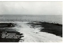 Postcard FL Lake Okeechobee RPPC Florida Vintage Car Fresh Water
