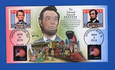 150th Anniversary of Lincoln's Funeral HP Bevil Cachet Main Lot 150 Made