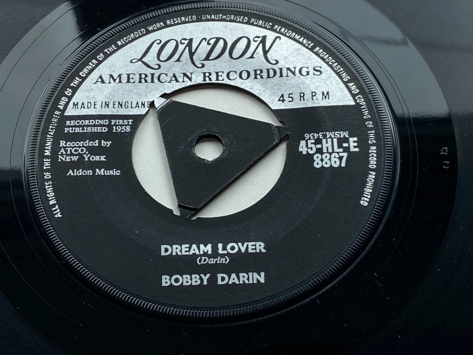BOBBY DARIN ORIGINAL  UK 1958  LONDON  45  DREAM LOVER - Image 3 of 4