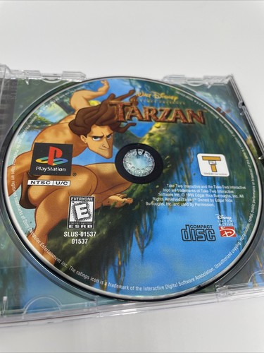 Tarzan PS1 PlayStation 1 Complete CIB Black Label Tested Fast Shipping - Picture 5 of 6
