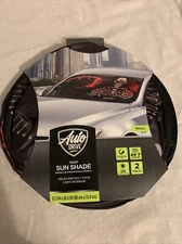 Auto Drive Universal Two Counts Skull Windshield Sun Shade, 28.5"x 31.5" NEW