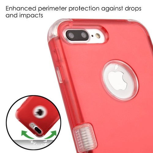 TRANSPARENT Case For Apple iPhone 7 8 /PLUS Hybrid Shockproof Rubber Armor Cover - Picture 24 of 32