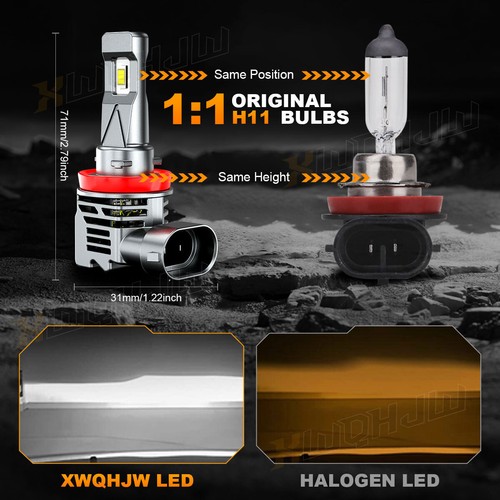 For 2011-2018 RAM 1500 2500 3500 4X LED Headlight High Low Beam Bulbs Combo Kit - Picture 4 of 12